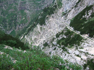 Descente vertigineuse sur Trenta