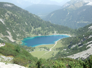 Lac de Seebensee , sous la Coburger Hütte.